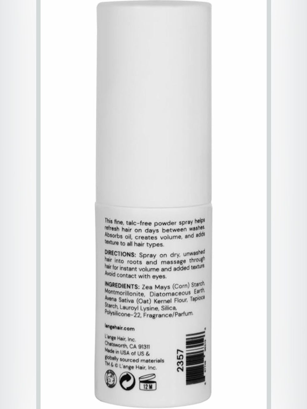 Lange Star Dust Dry Shampoo Powder - White - Picture 2 of 2